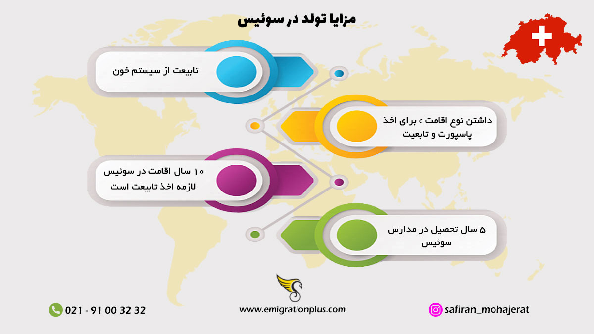 اینفوگرافیک تولد در سوئیس