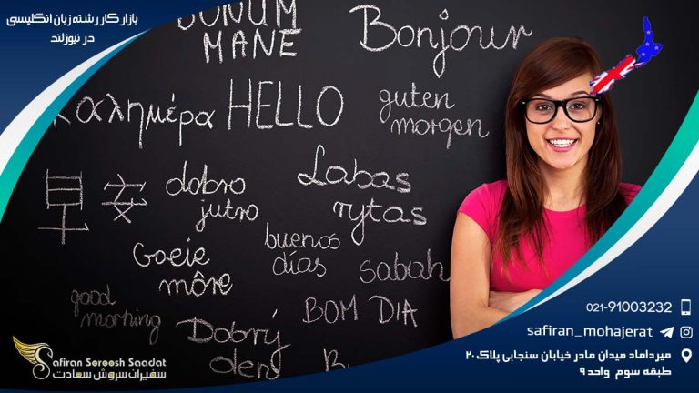 بازار کار رشته زبان انگلیسی در نیوزلند