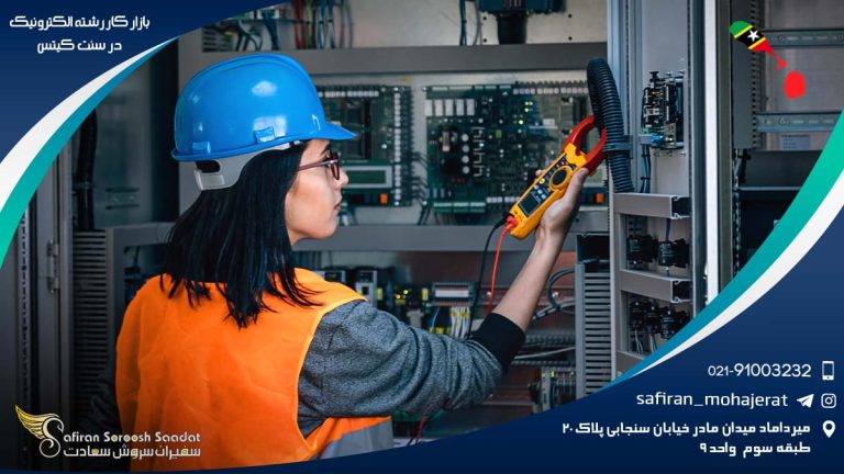 بازار کار رشته الکترونیک در سنت کیتس