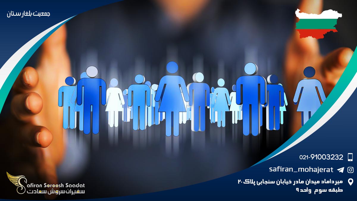 محل سکنی جمعیت بلغارستان جمعیت بلغارستان