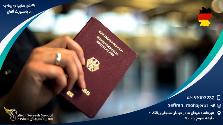 کشورهای لغو روادید با پاسپورت آلمان