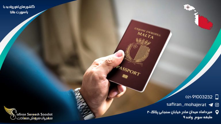 کشورهای لغو روادید با پاسپورت مالتا