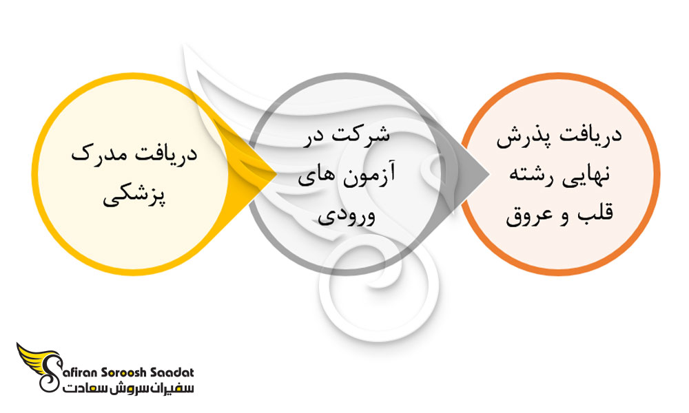 روند دریافت پذیرش نهایی رشته قلب و عروق در صربستان