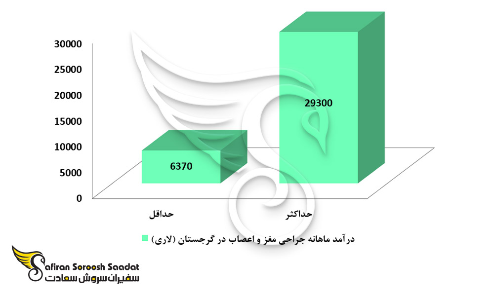 درآمد رشته جراحی مغز و اعصاب در گرجستان