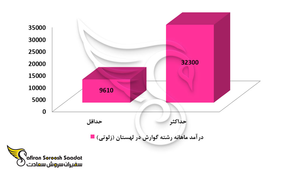 درآمد ماهانه رشته گوارش در لهستان