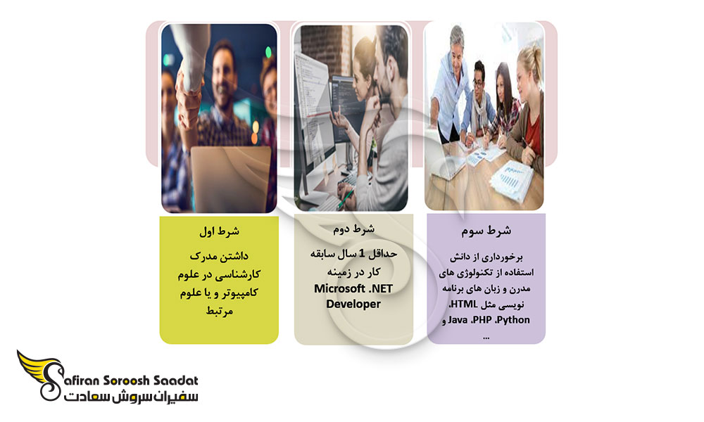 شرایط استخدام NET Developer. در ترکیه