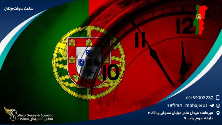 ساعت به وقت پرتغال
