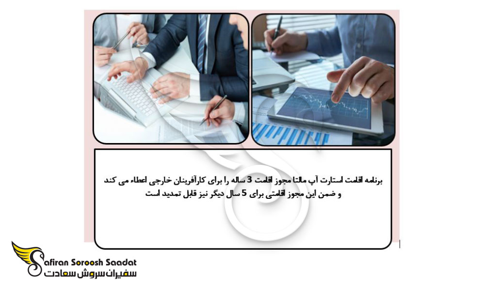 برنامه اقامت استارت آپ مالتا