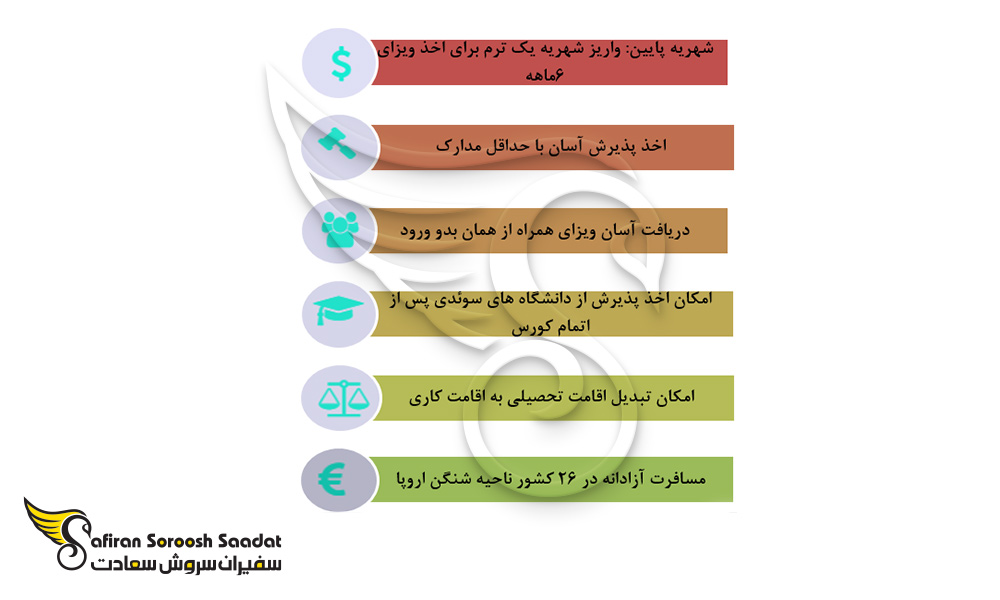 امتیازات شرکت در کورس زبان سوئد