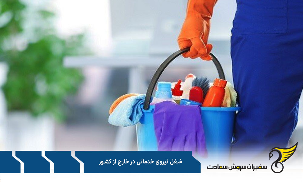 درآمد شغل نیروی خدماتی در خارج از کشور