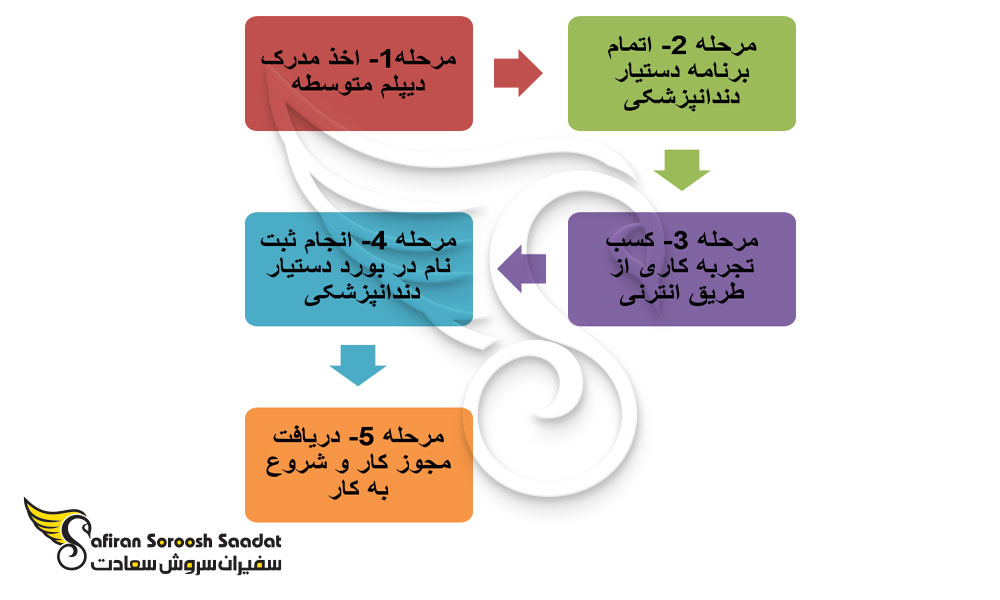مراحل شغل دستیار دندانپزشک در خارج از کشور